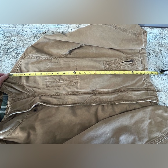 American Eagle Outfitters Flannel Lined Military Utility Cargo Jacket Size XL - Picture 14 of 15